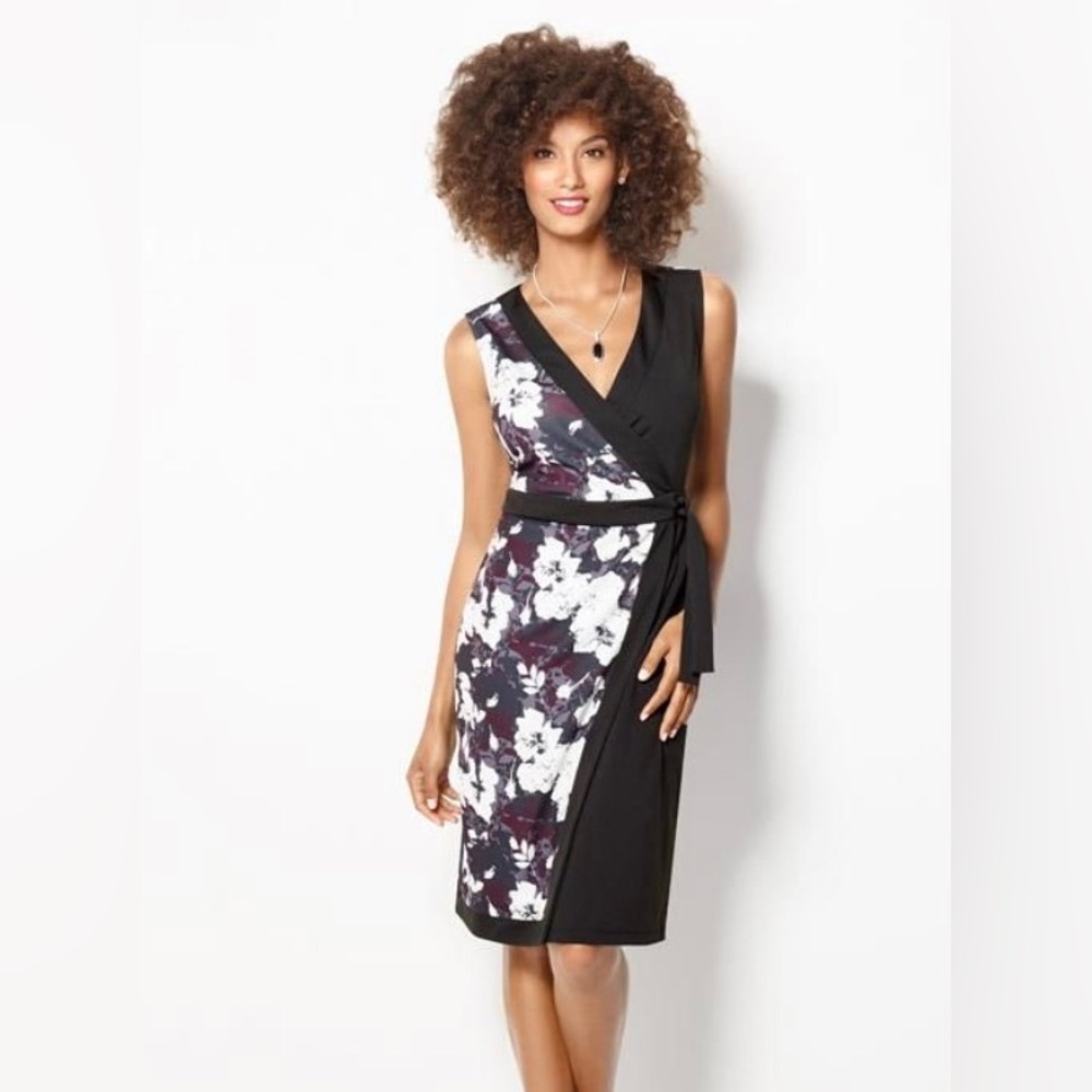 Signature Collection floral wrap dress